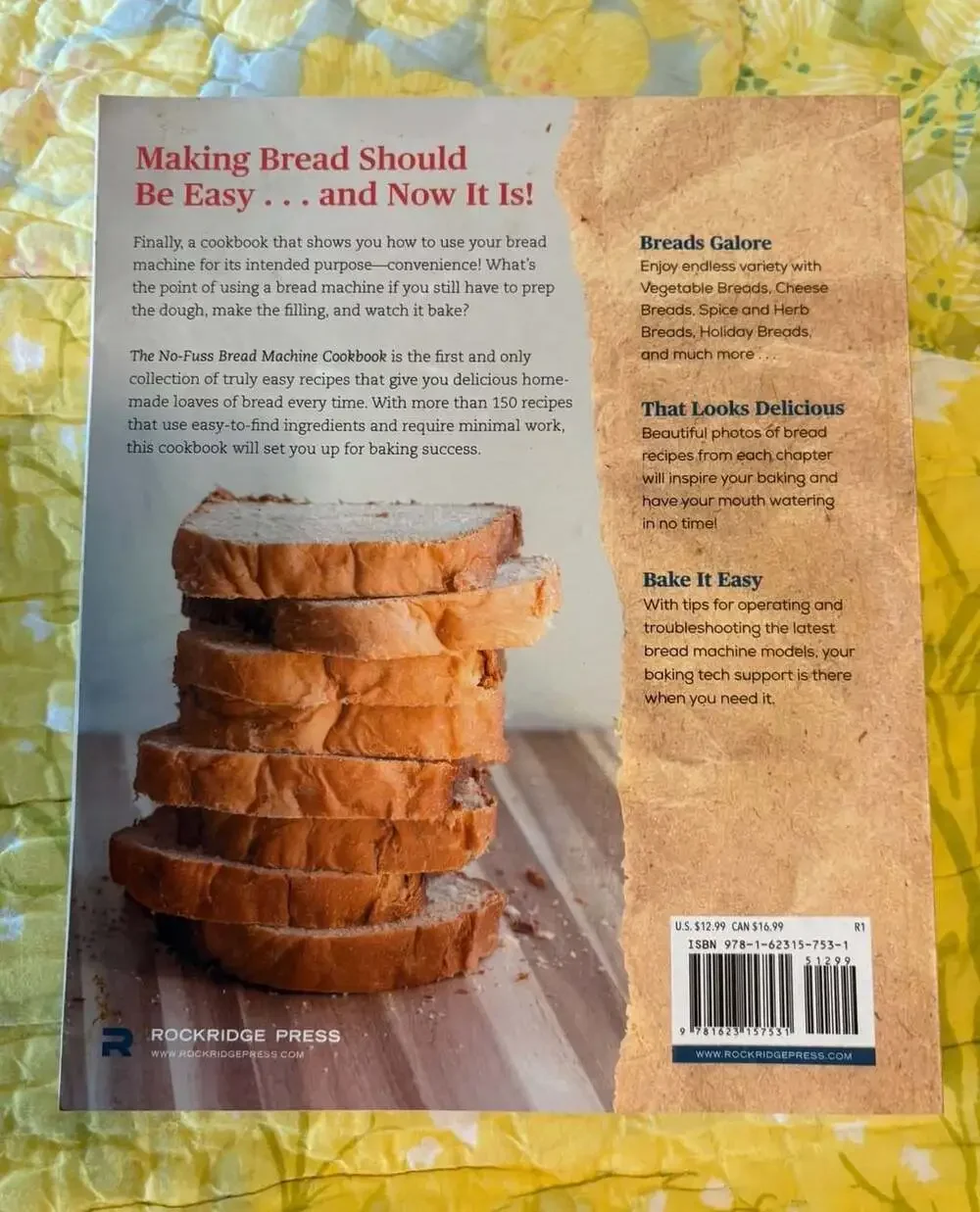 Rockridge Press recipes pages off